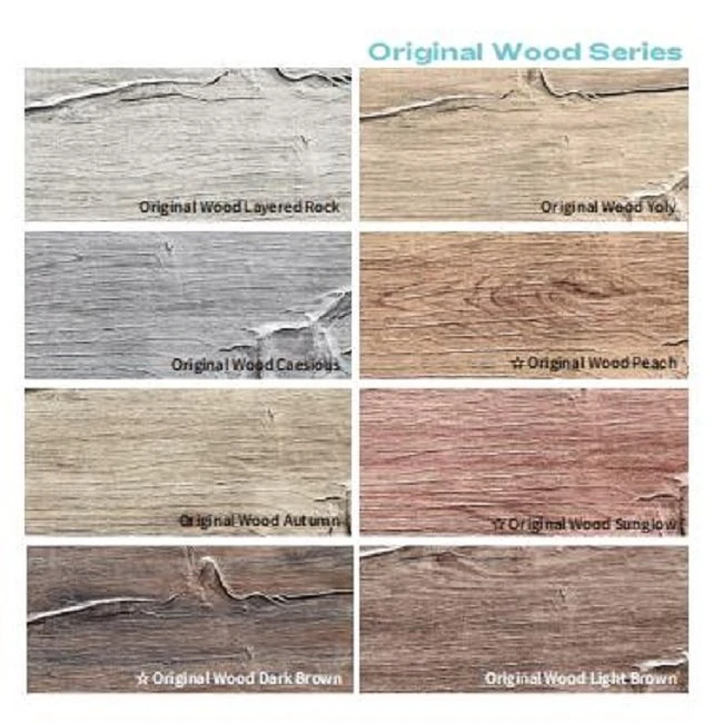 Original Wood Color Chart
